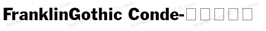 FranklinGothic Conde字体转换